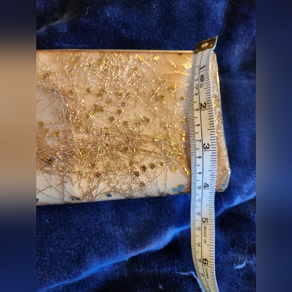 Vintage JR USA golden clutch - Picture 5 of 9